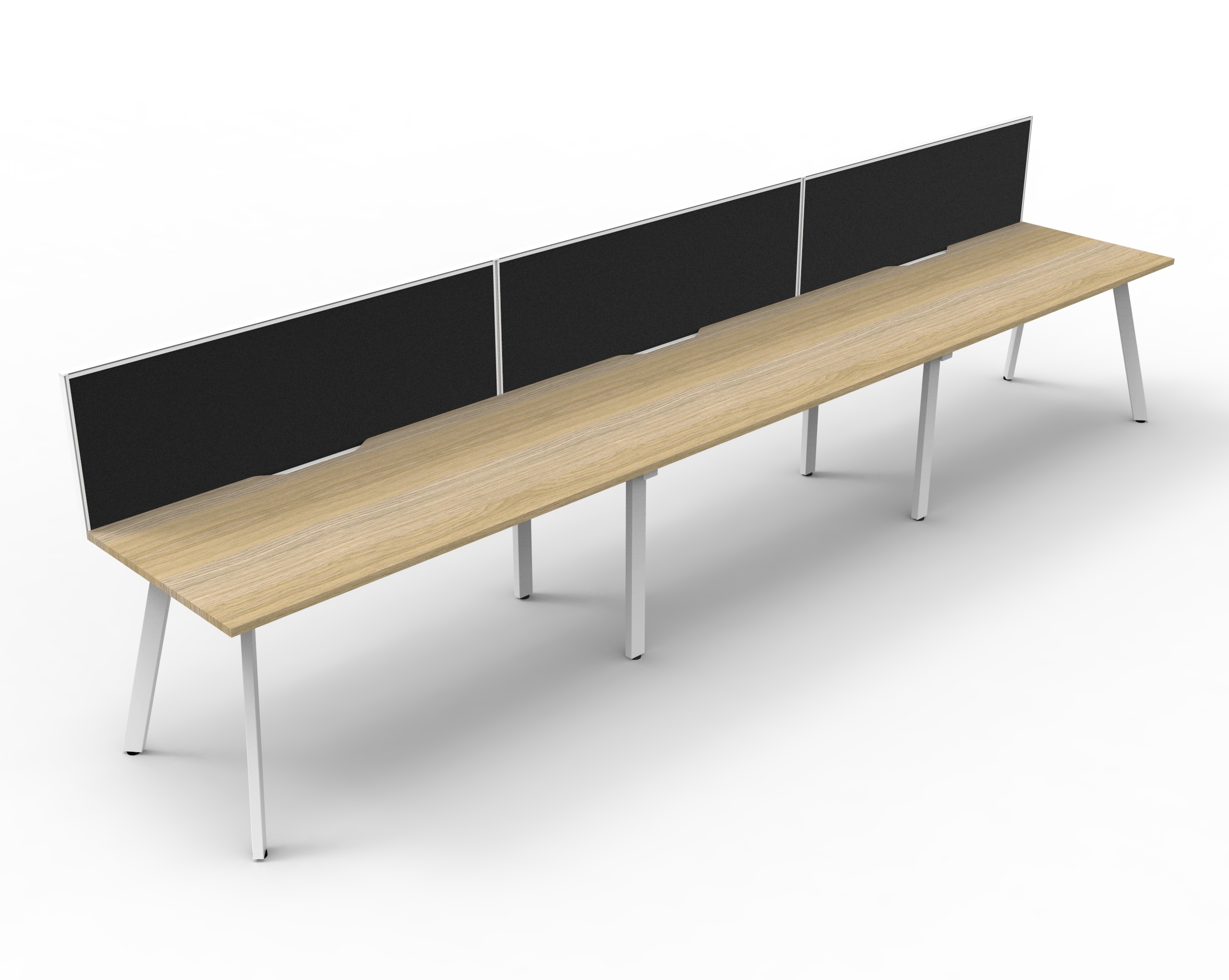 Eternity 3 Person Single Sided Workstation - With Screen